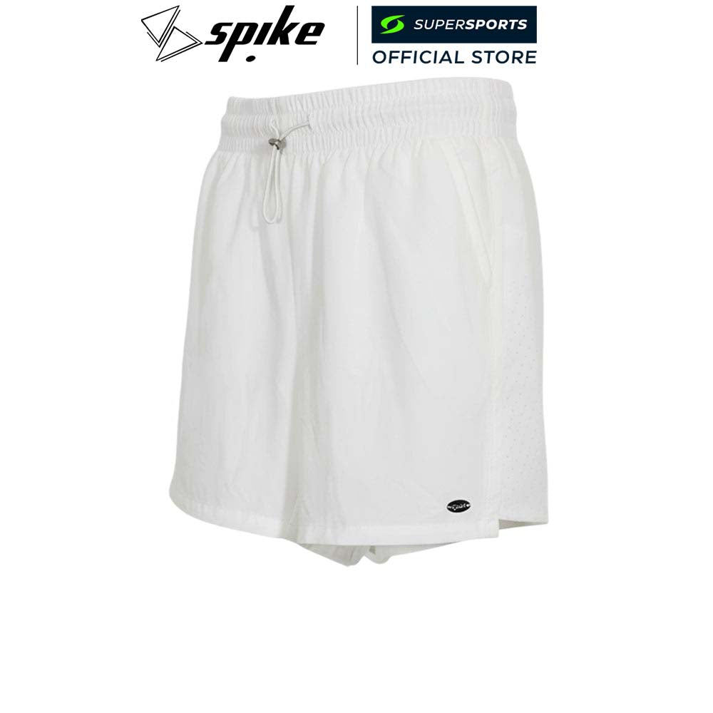 SPIKE White กางเกงวิ่งขาสั้นผู้หญิง