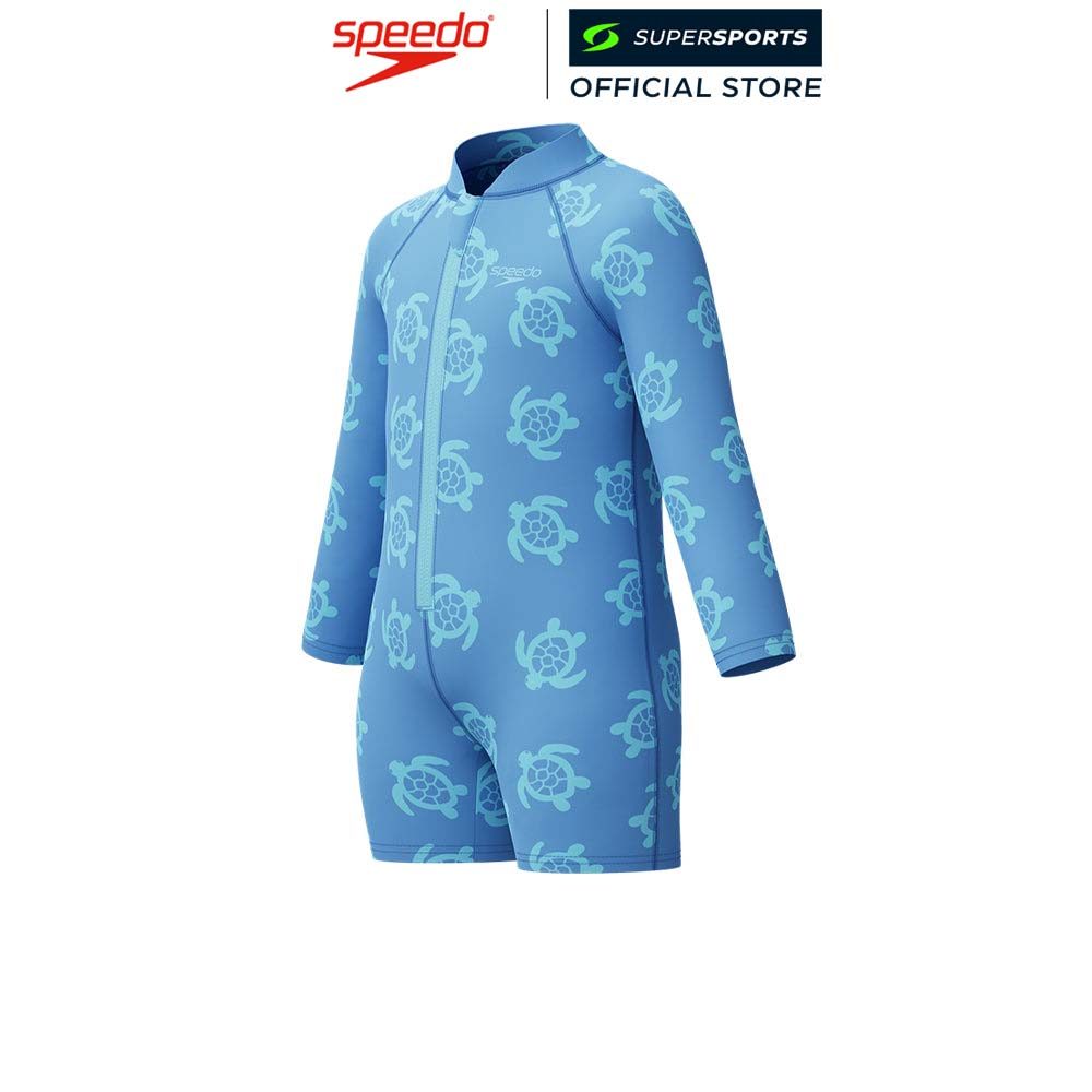 SPEEDO Printed Long Sleeve Zip ชุดว่ายน้ำเด็กผู้ชาย