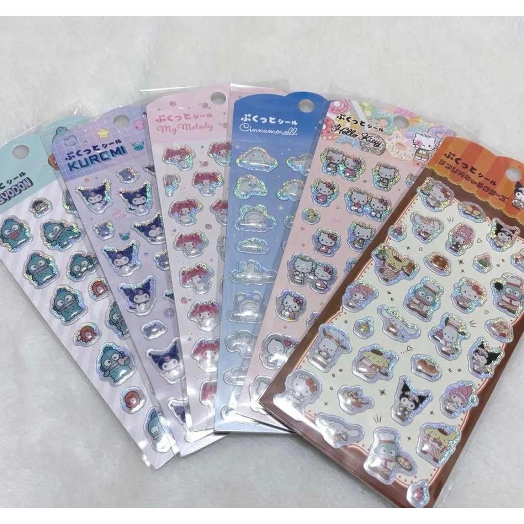 【Direct from Japan】สติกเกอร์นูน Sanrio ♡ (Daiso) ♡ 6 ชิ้น ♡【Japan Exclusive】