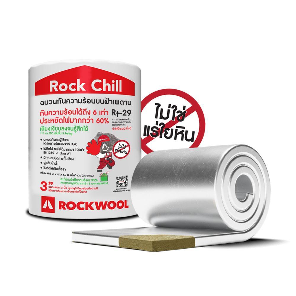 ร็อควูล ฉนวนใยหิน ROCKWOOL หนา 3 นิ้ว 0.6x4 ม. จัดส่งโดย HomePro