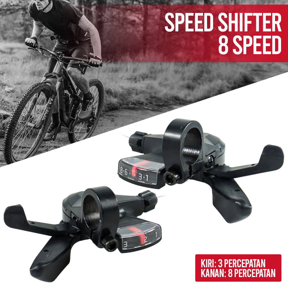 TaffiSPORT Advent Speed Shifter Trigger Bicycle 8 Speed 2 PCS - SL-M310