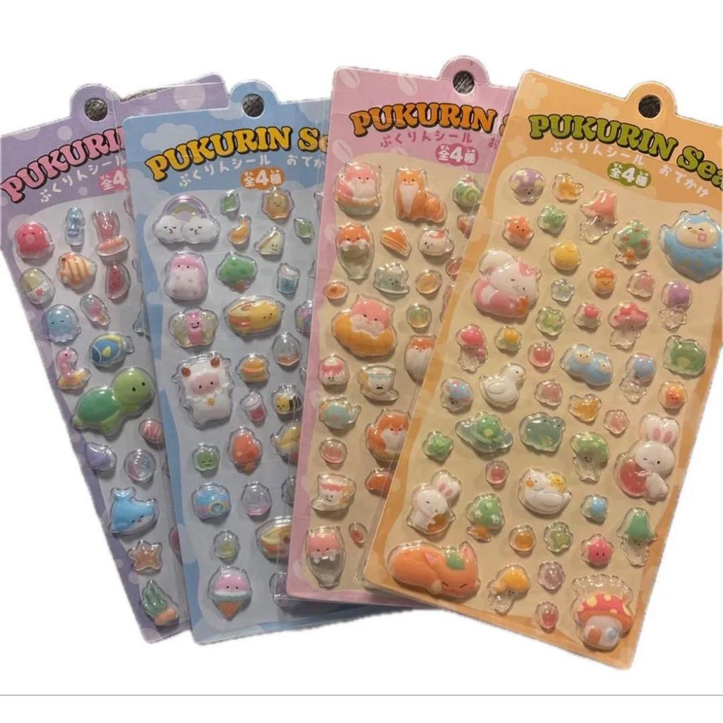 【Direct from Japan】ชุดสติกเกอร์ DAISO Pukurin【Japan Exclusive】