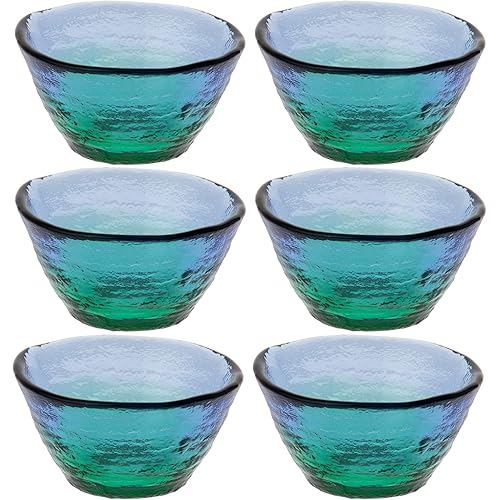 Orient Sasaki glass Coral Sea, set of 6 cups, WA54CB/EG