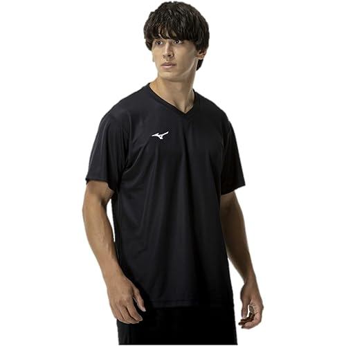 Mizuno New model short-sleeved T-shirt Navi Dry V-neck sweat absorbing quick-drying inner underwear 