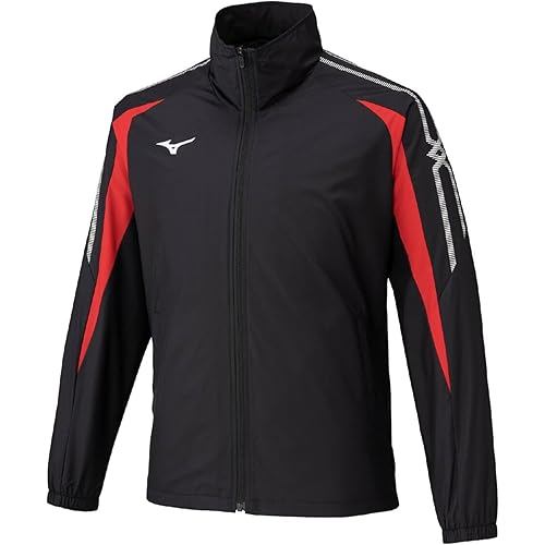 Mizuno Training Wear MC Line Windbreaker Jacket Water Repellent Windproof 32MEC015 Unisex Black Chin