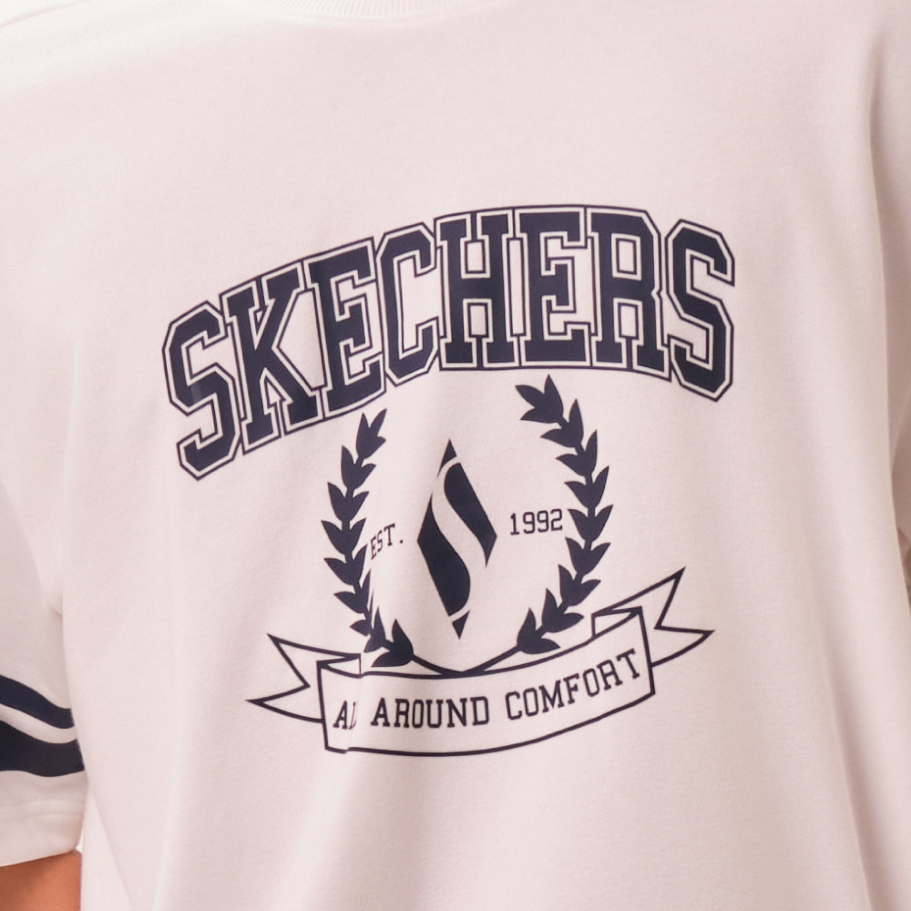 Skechers สเก็ตเชอร์ส เสื้อยืดแขนสั้นผู้ชาย Men Skechers Authentic Iconic Short Sleeve Tee - SL226M234-00QF (latest) — صورة 5
