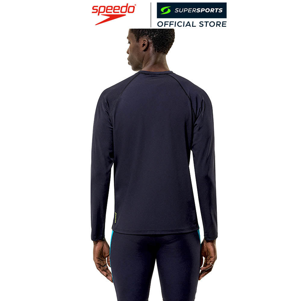 SPEEDO Hyperboom Splice Long Sleeve Zip เสื้อรัชการ์ดผู้ชาย — صورة 3