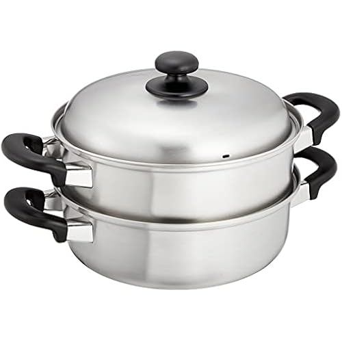 Wahei freiz peace phrase Tsubamesanjo two-stage steamer 24cm with lid stainless Compatible IH and ga