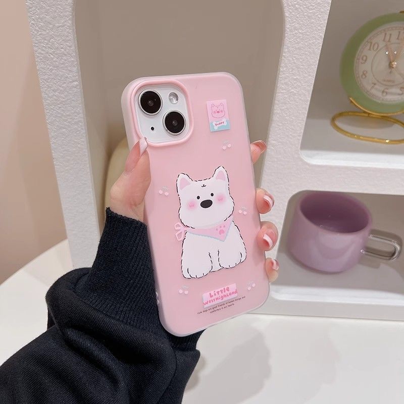 Jelly 2 In 1 Cherry Puppy Case Vivo Y05 V70 Fe Y21D Y400 V60 Lite Iqoo Z10 Lite Y29 5G Y19S Pro Z10R