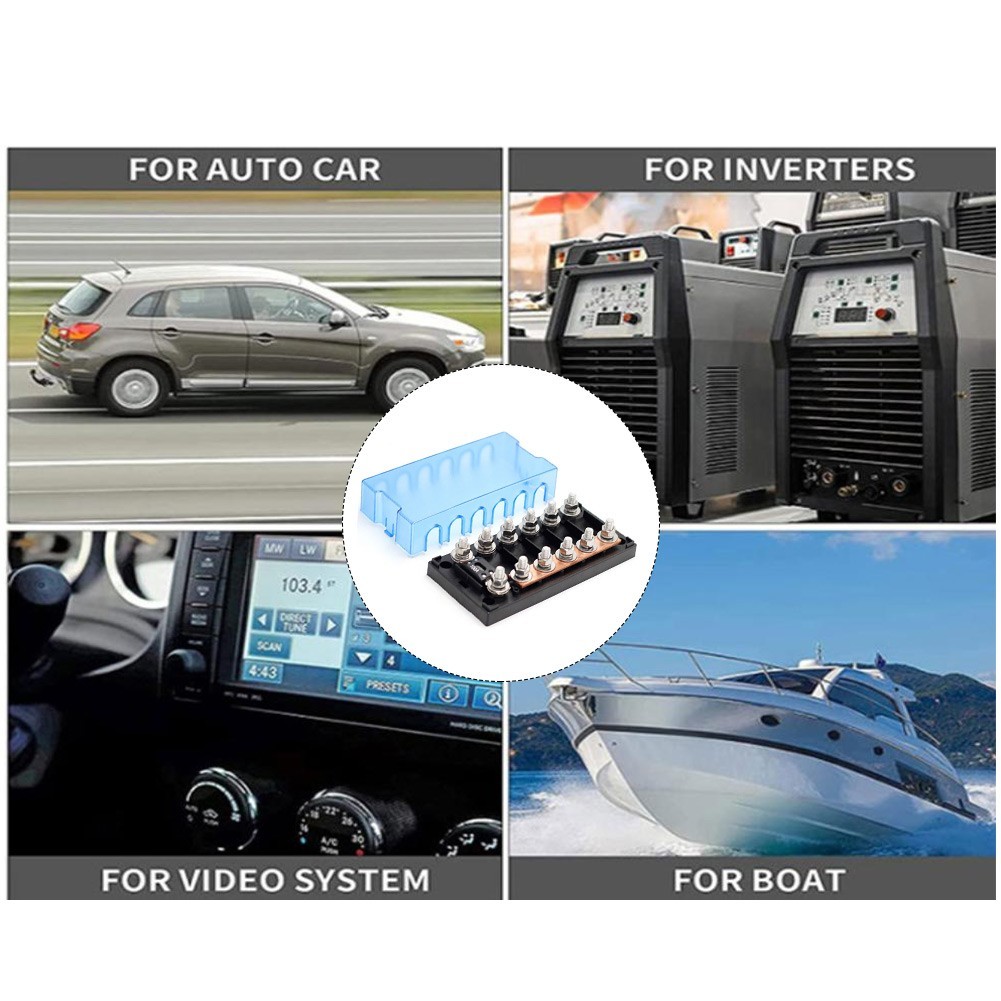 สต็อกพร้อมAutmotive Fuse Holder ขนาดกลาง 6-way สําหรับ GG-ANM Fuse Holder