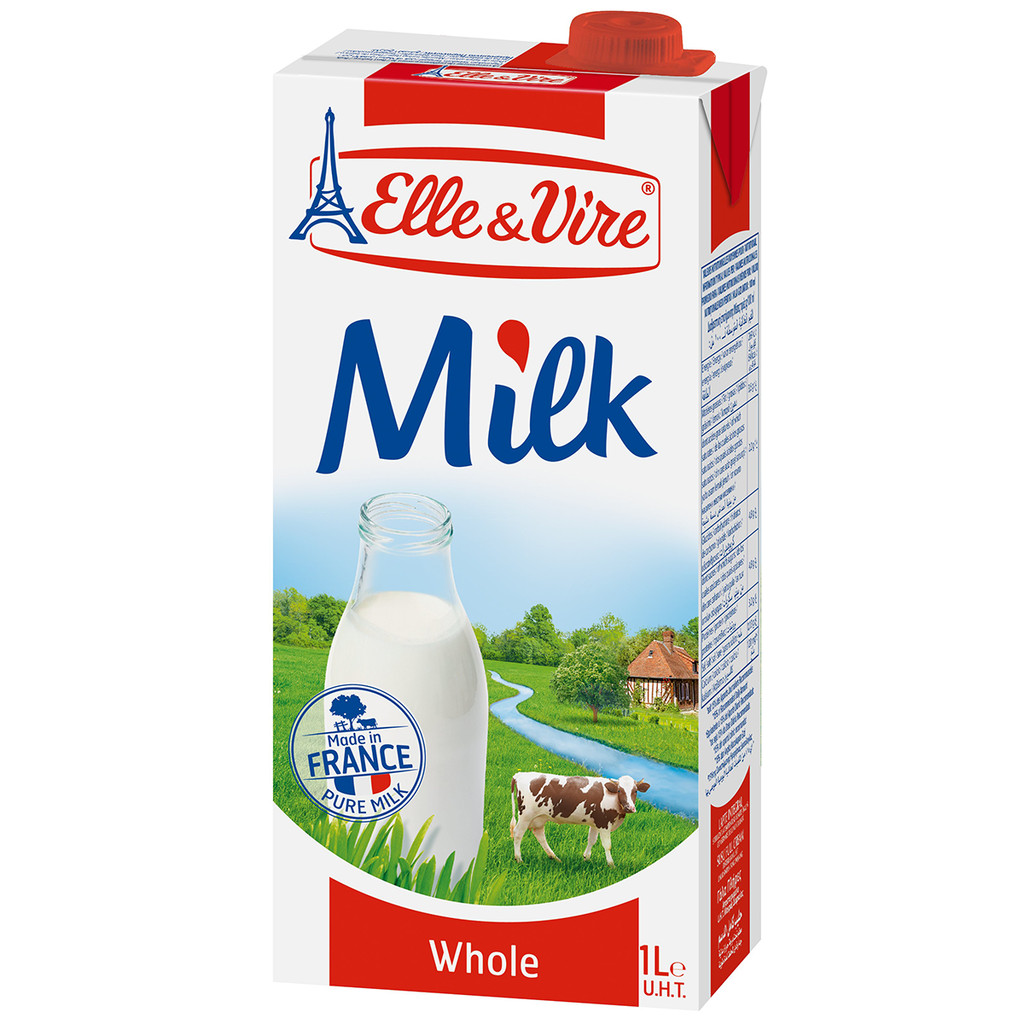 [3451791340399] Elle & Vire Uht Whole Milk 1 Litre แอล แอนด์ วีร์ นมยูเอชที รสจืด 1 ลิตร