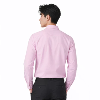 John Henry เสื้อเชิ้ตผู้ชายแขนยาว ทรงเข้ารูป รุ่น JH S426MSLSM14 - สีชมพู