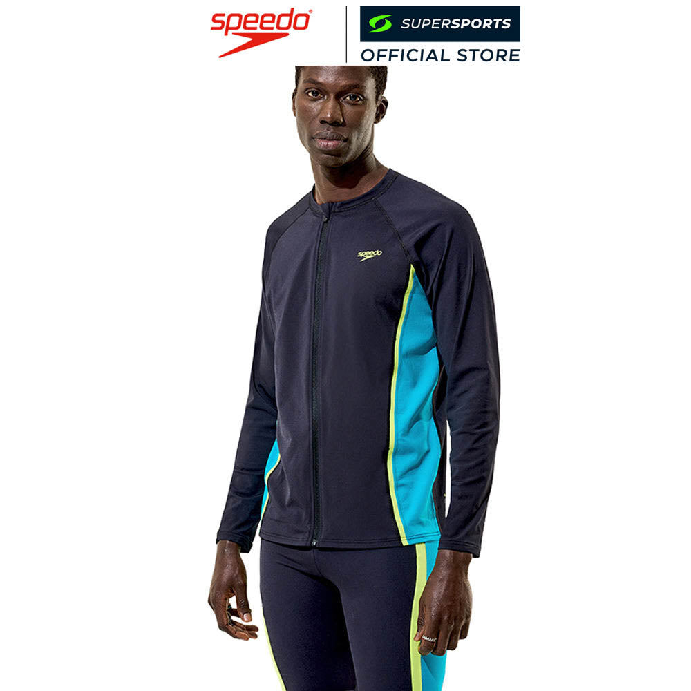 SPEEDO Hyperboom Splice Long Sleeve Zip เสื้อรัชการ์ดผู้ชาย — صورة 2