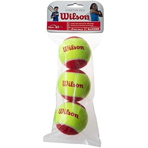 Wilson For juniors and kids tennis ball sponge STARTER RED 3 pieces Yellow x WRT137001