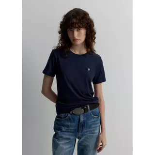 CPS เสื้อยืดคอกลมแต่งปิ๊กโลโก้ ผู้หญิง BASIC CREWNECK TEE รุ่น C26WGWA127 (AW26#P1)