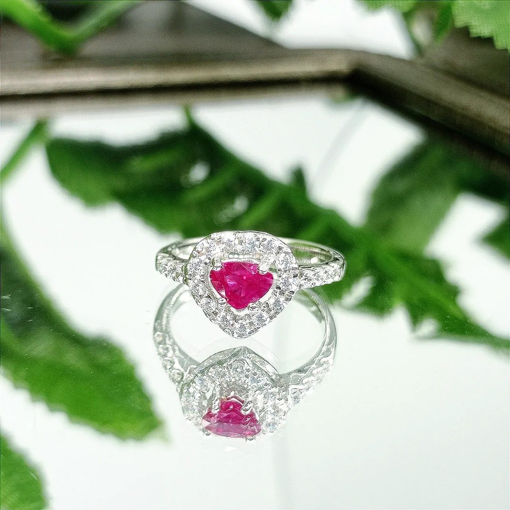 แหวนเงินทับทิมสยาม [JS Jewelry]