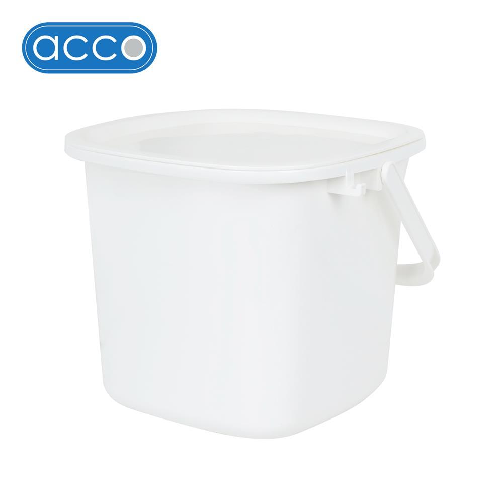ACCO ถังน้ำเหลี่ยมฝาเปิด-ปิด  8 ลิตร สีขาว จัดส่งโดย HomePro