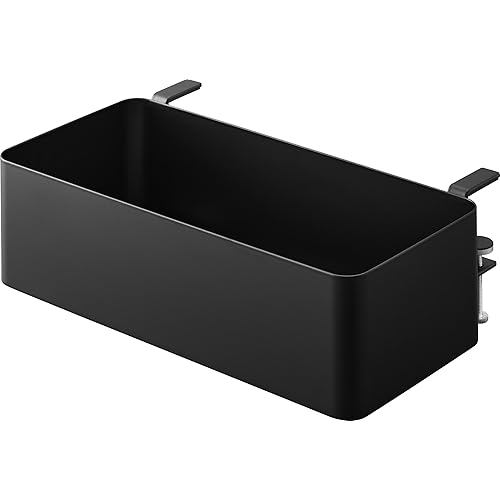 Yamazaki Basket next to table, black, W30 x D18 H9.5 - 11cm including adjustment screw tower desk, p