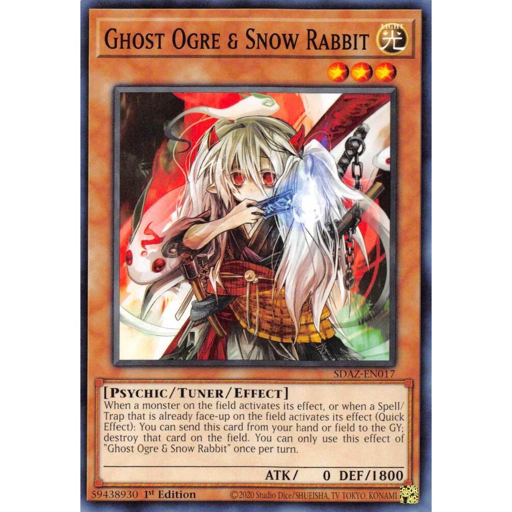 การ์ด Yugioh! - SDAZ-EN017 - Ghost Ogre & Snow Rabbit