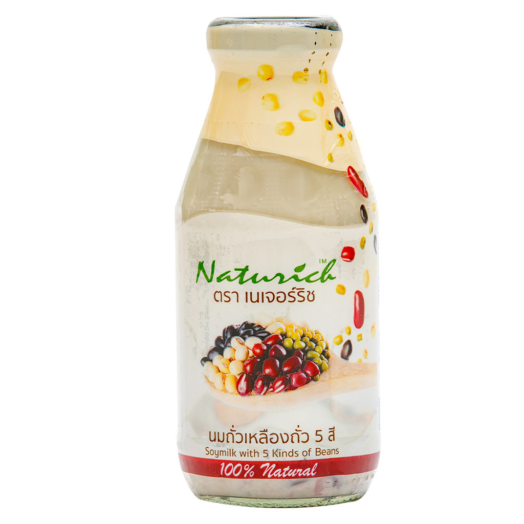 [8857120220083] Naturich Soymilk With 5 Kinds Of Beans เนเจอร์ริช น้ำนมถั่วเหลืองผสมถั่ว 5 ชนิด