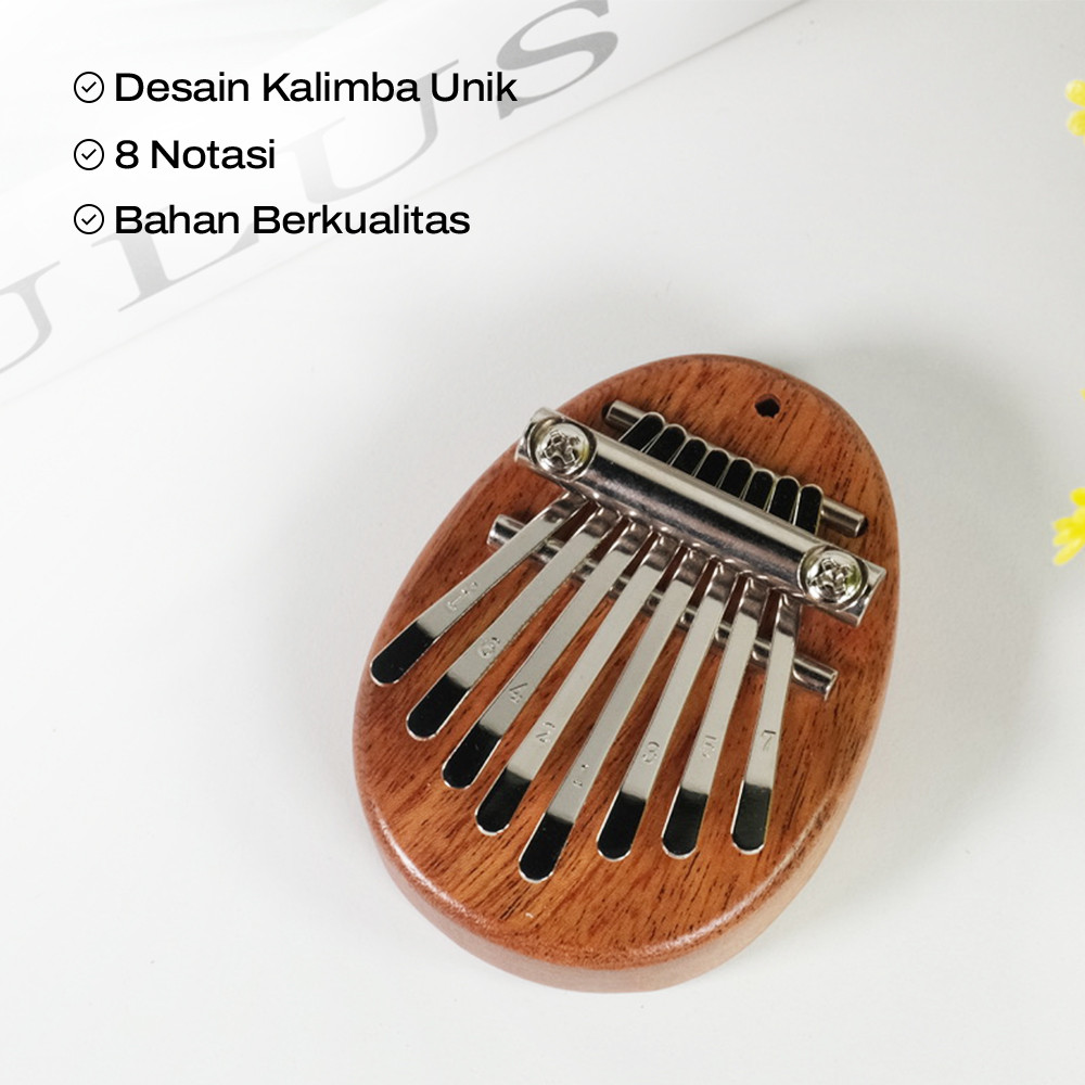 ORI Cega Mini Kalimba Thumb Piano ของเล่นดนตรี 8 หมายเหตุเสียง - CK18