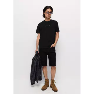 CPS เสื้อยืดคอกลมปั็มโลโก้นูน ผู้ชาย EMBOSSED LOGO REGULAR TEE รุ่น C26SGME021 (AW26#CO)