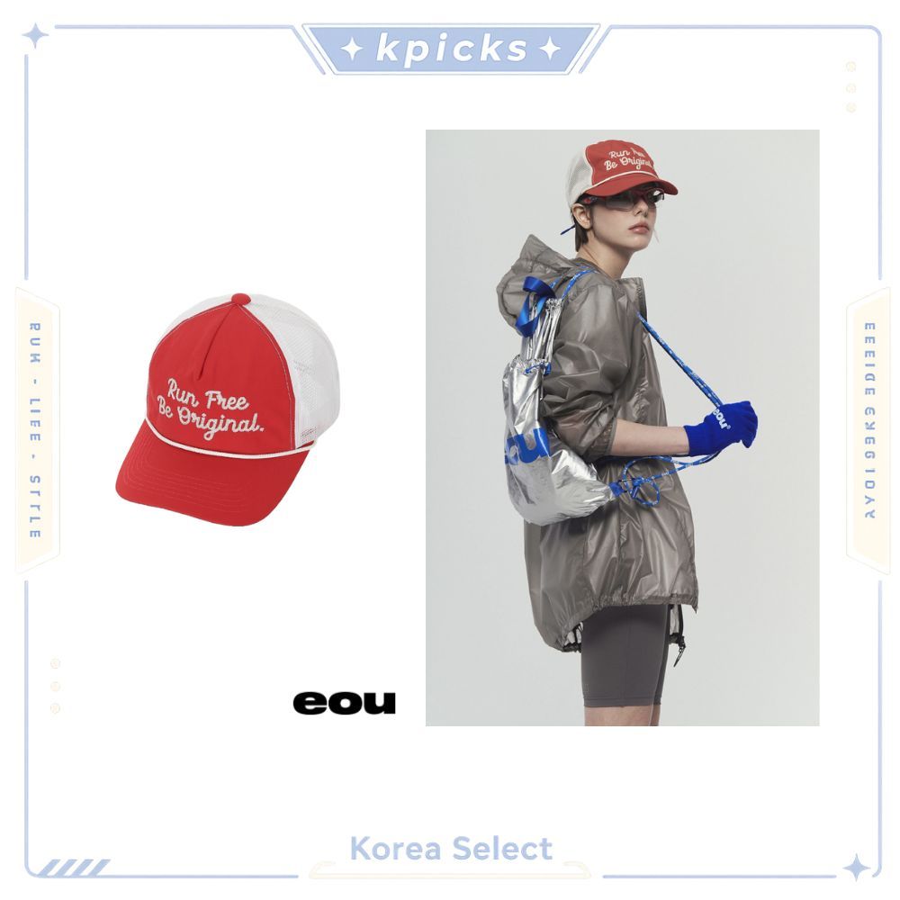 EOU Run Free Trucker Cap Breathable Mesh Running Hat น้ําหนักเบากีฬาหมวกกลางแจ้ง