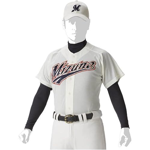 Mizuno Baseball Apparel Uniform Shirt Open Type 12JC5F40 L.Ivory
