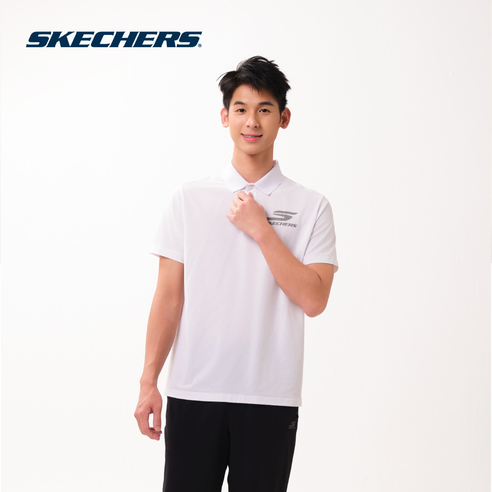 Skechers สเก็ตเชอร์ส เสื้อโปโลผู้ชาย Men Walking Performance Polo Tee - SP126M118-0019 (FF)