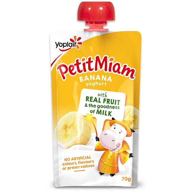 [0210727] Yoplait Petit Miam Squeezie Banana 70G โยเพลท์ เปอติ มีอาม สควีซซี่ รสกล้วย