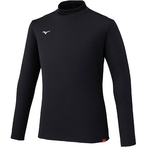 Mizuno Training Wear Breath Thermo High Neck T-Shirt Long Sleeve Thermal Material 32MAC544 Men s Bla