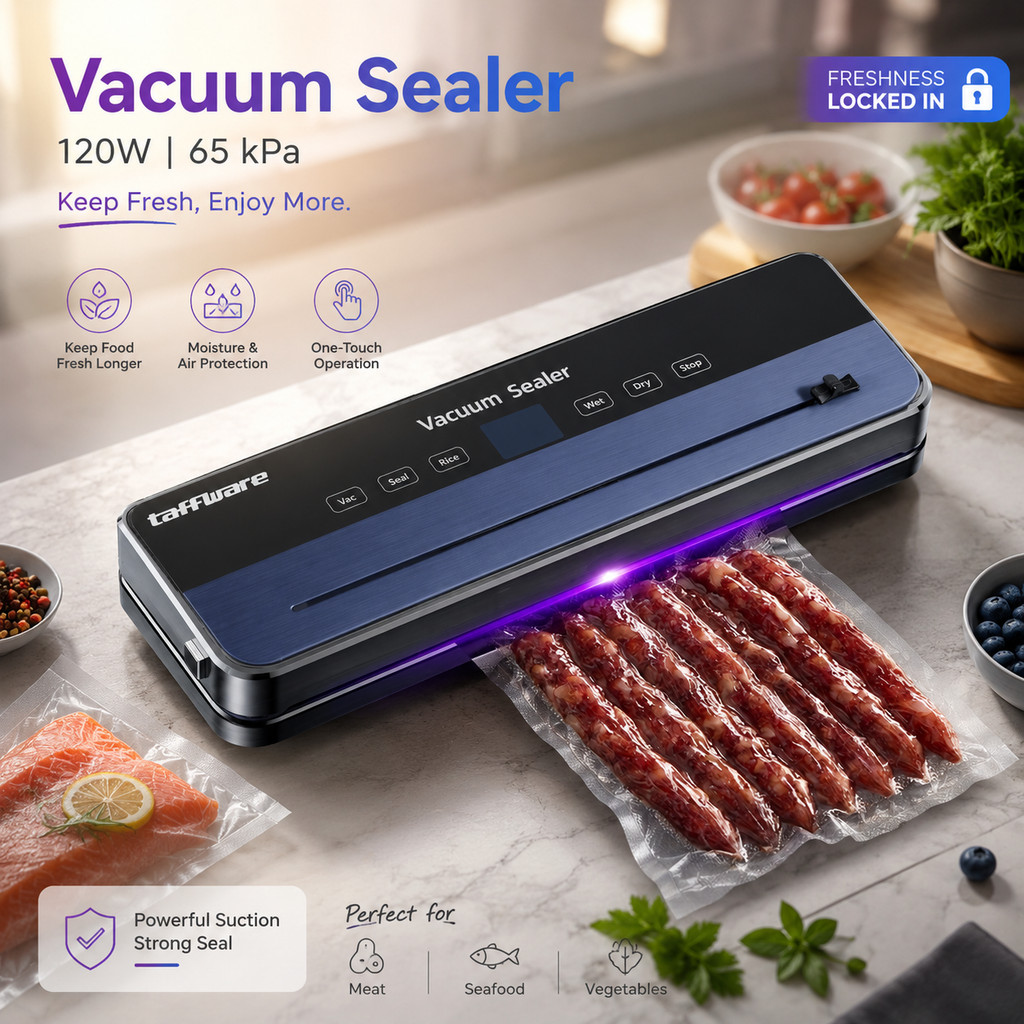 Taffiware เครื่องซีลอาหารสูญญากาศ 120W - FKJ-54O