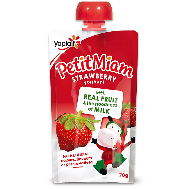 [0210728] Yoplait Petit Miam Squeezie Strawberry โยเพลท์ เปอติ มีอาม สควีซซี่ รสสตรอเบอร์รี่