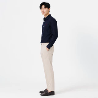John Henry เสื้อเชิ้ตผู้ชายแขนยาว ทรงเข้ารูป รุ่น JH S426MSLSM14 - สีกรมท่า