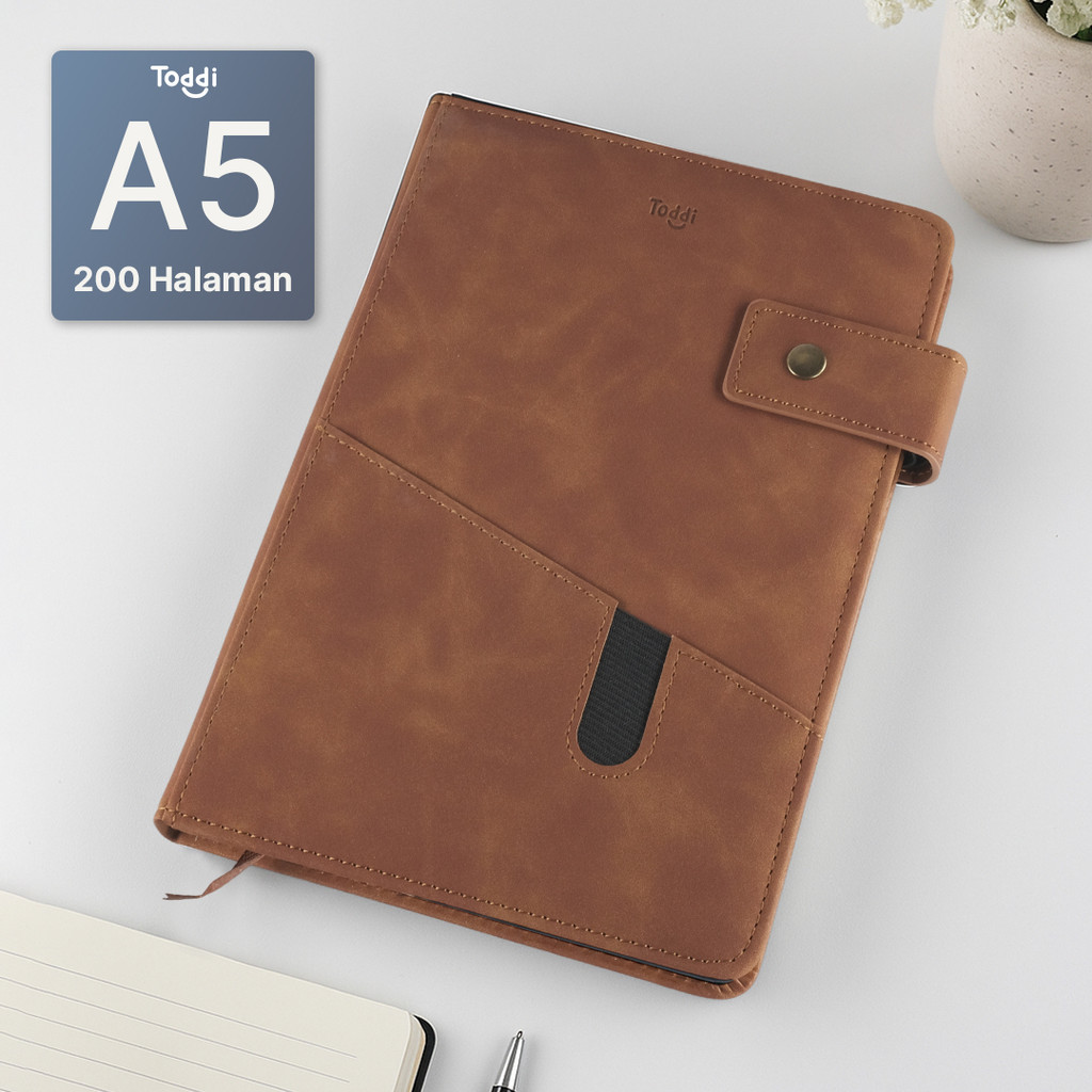 Toddi สมุดบันทึกปกแข็ง A5 80GSM 200 หน้า มีซับใน - TD157