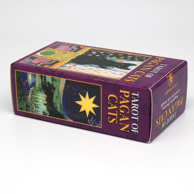 Dream 78 การ์ด Deck Tarot Of Pagan Cats Full English Party Board Game Oracle การ์ด