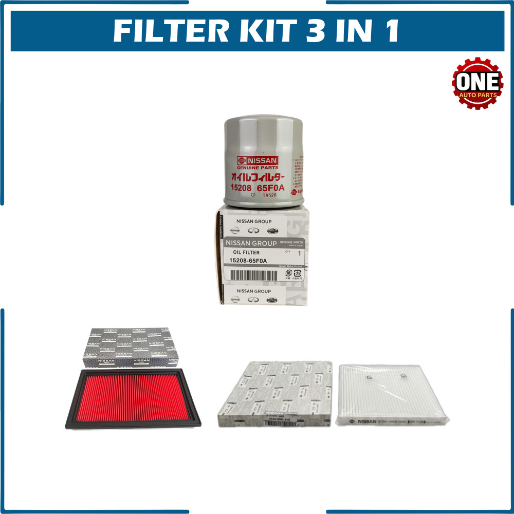 3 IN 1 CABIN AIR OIL FILTER KIT NISSAN ALMERA N17 (2011-2019)