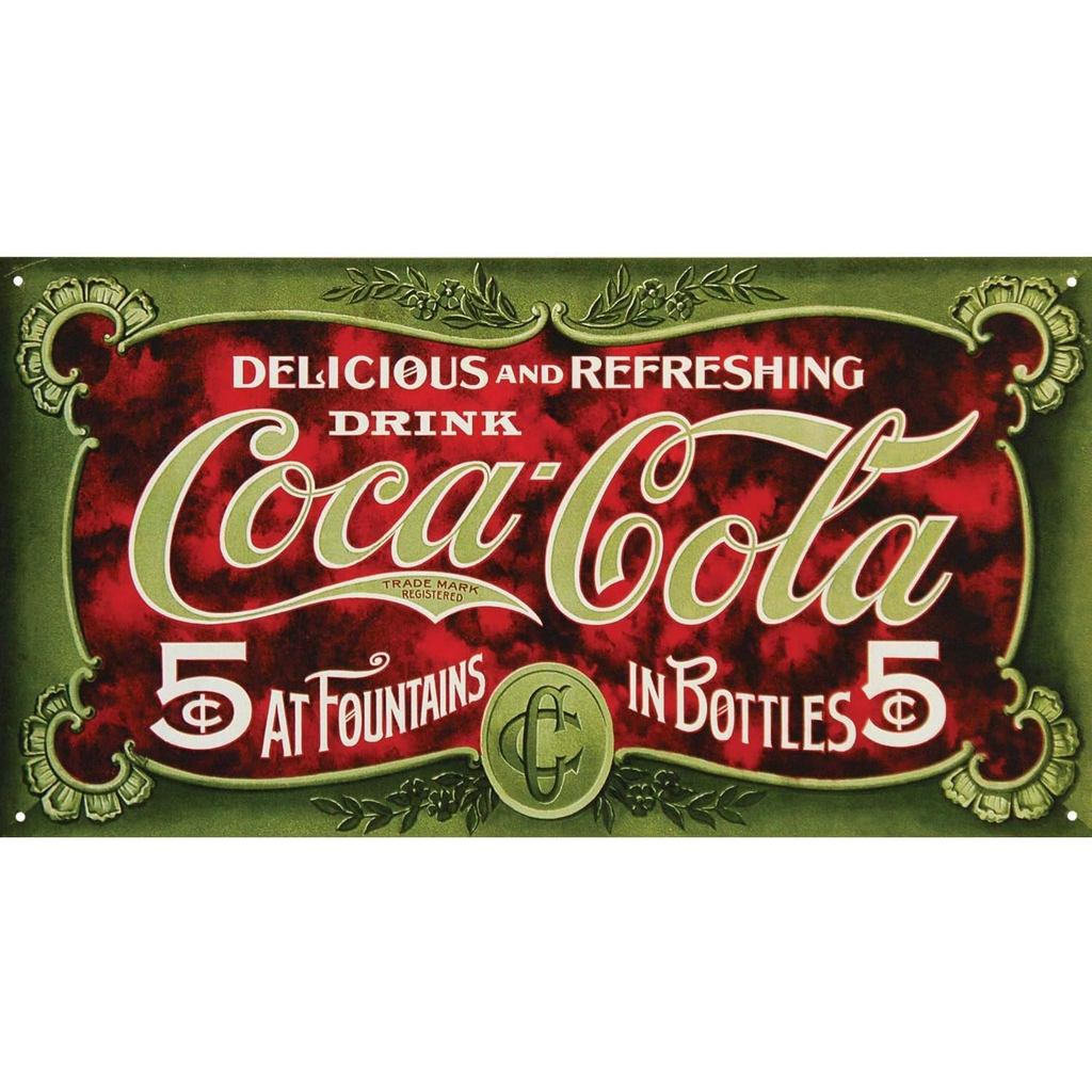 Coca Cola Coke Cent s Retro Vintage Tin Sign ป้าย TIN