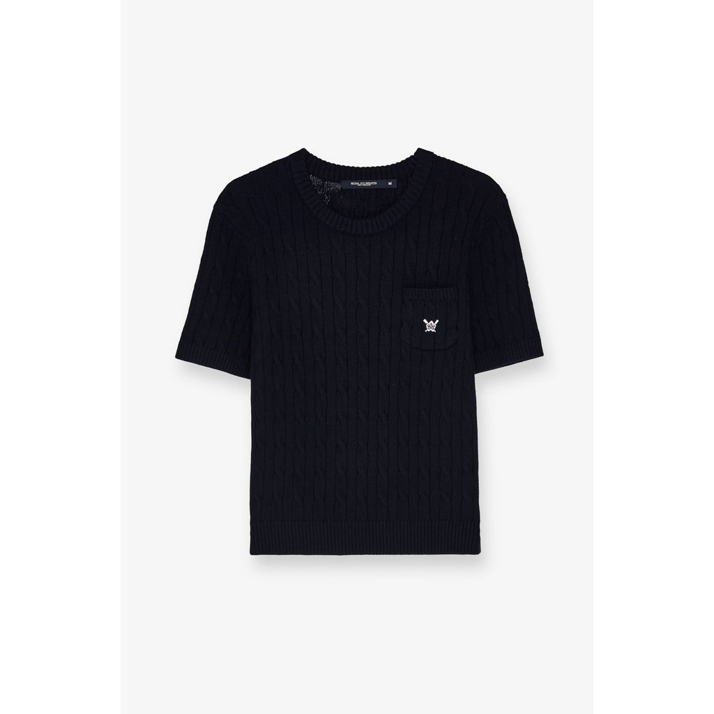 ROYAL IVY REGATTA - Cable Knit Crew Neck Top Navy เสื้อท่อนบน (R26WGWA107) — صورة 2