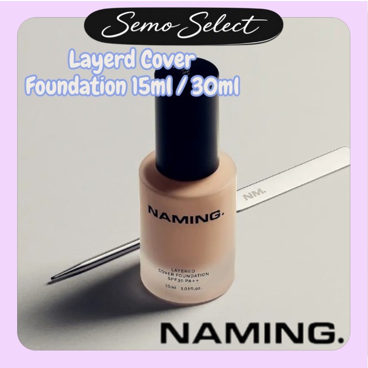 Naming [Naming] Layerd Cover Foundation 15ml /30ml 3 สี