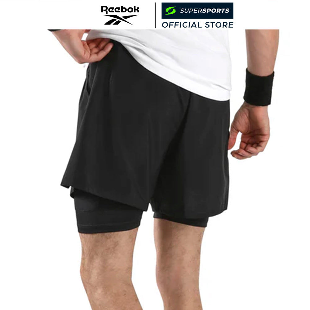 REEBOK Athlete 2 in 1 กางเกงวิ่งขาสั้นผู้ชาย — صورة 2
