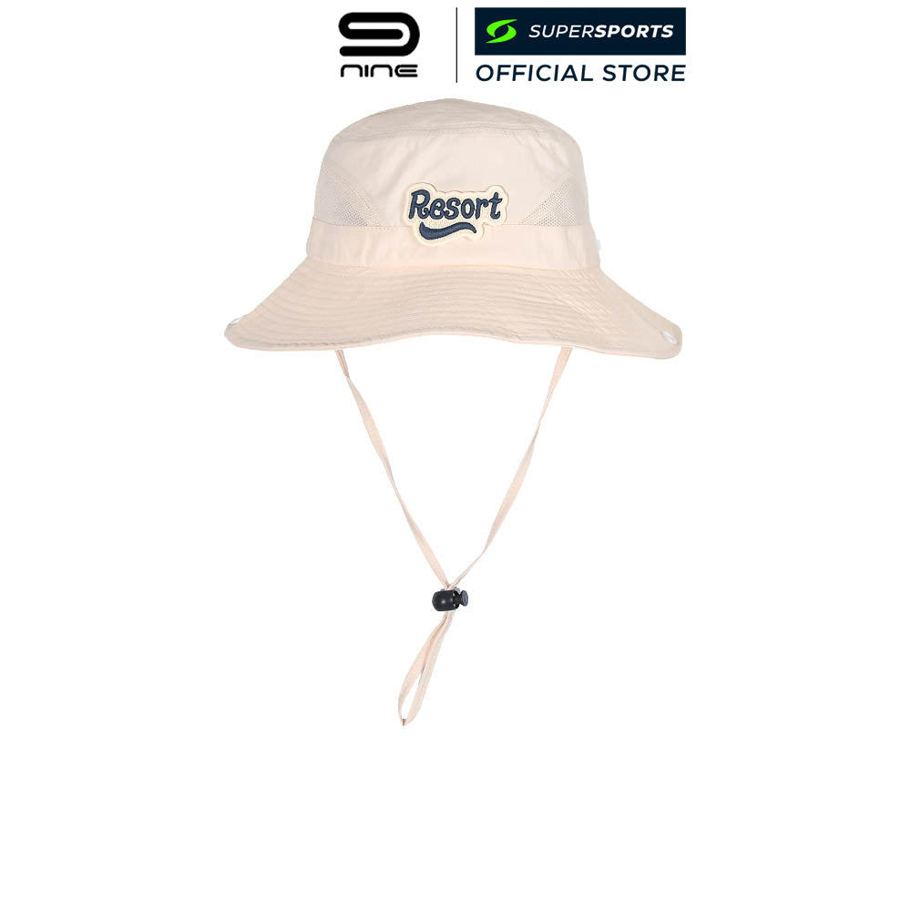 9NINE Golf หมวกบักเก็ตเด็ก สีครีม