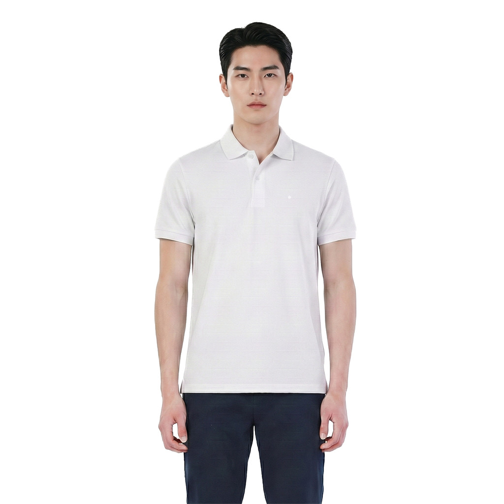 John Henry เสื้อโปโลผู้ชาย ทรงเข้ารูป รุ่น JH S426MPLSM16 - สีดำ