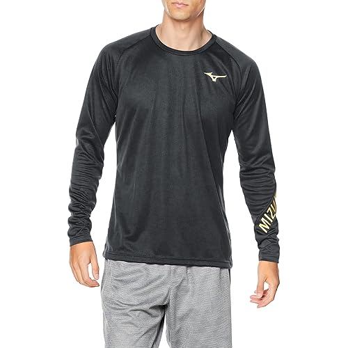 Mizuno Volleyball Wear BASIC Practice Shirt Long Sleeved V2MA2533 Black/Gold M