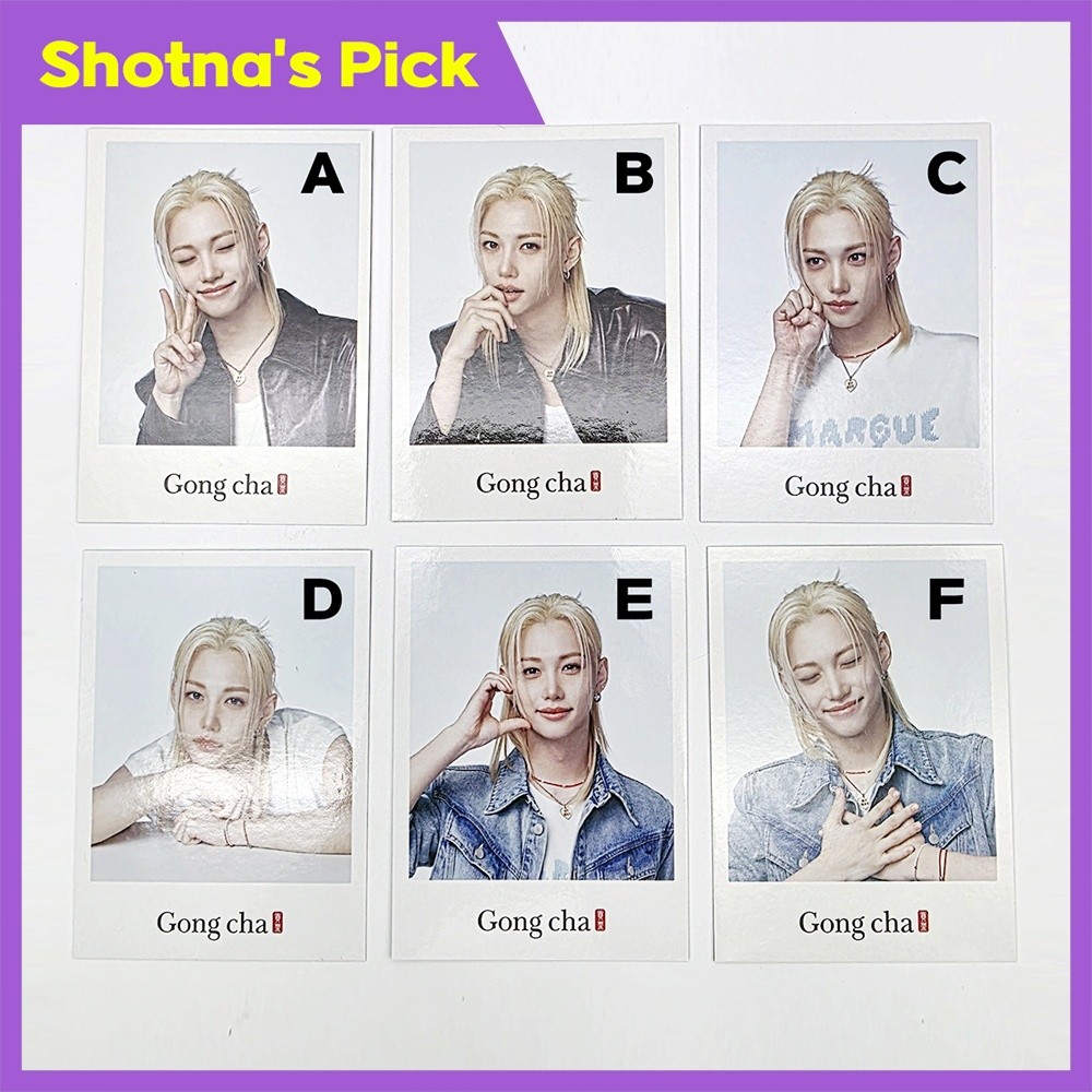 STRAY KIDS FIX x GONG CHA การ์ดสุขสันต์ 6 ประเภท