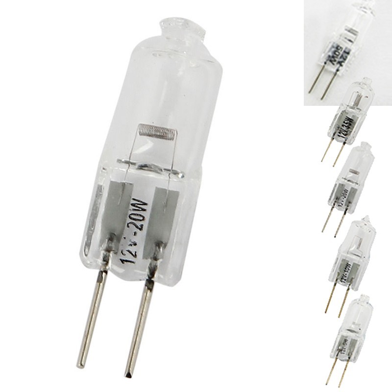 G4 หลอดฮาโลเจนแคปซูลโคมไฟหลอดไฟ 5W 10W 20W 35W 50W 12V 2Pin หลอดไฟ