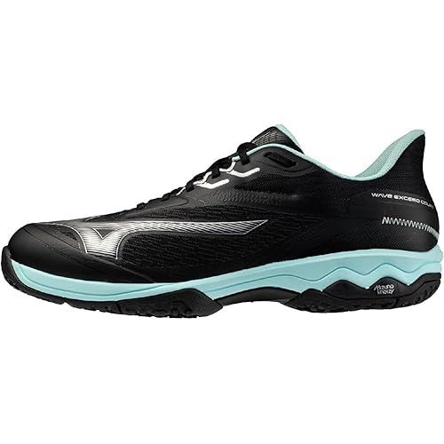 Mizuno Tennis Shoes Wave Exceed Court OC Black Turquoise 26.0 cm 4E