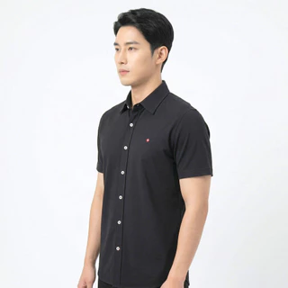 John Henry เสื้อเชิ้ตผู้ชายแขนสั้น ทรงเข้ารูป รุ่น JH S426MSSSM12 - สีดำ