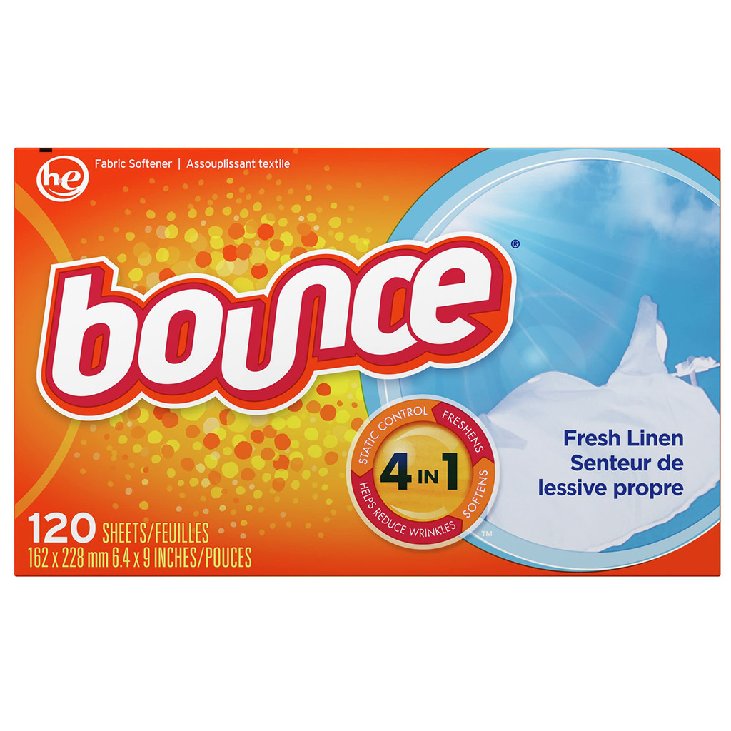 [0259938] Bounce Dryer Laundry Fabric Softener 300G บราวน์ซ แผ่นปรับผ้านุ่มสำหรับเครื่องอบผ้า