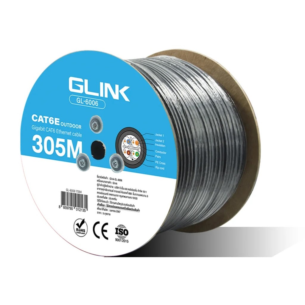 สาย LAN CAT6 Sling (รหัสสินค้า GLK-GL6006)
